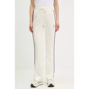 Fila pantaloni de trening Lamim culoarea bej, cu imprimeu, FAW1000 imagine