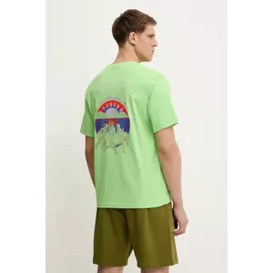 The North Face tricou din bumbac Never Stop Relaxed culoarea verde, cu imprimeu, NF0A8C3A6II1 imagine
