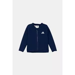 adidas Performance longsleeve de baie pentru copii culoarea bleumarin, JI7350 imagine