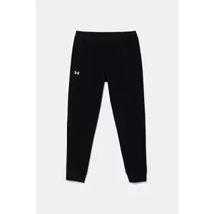 Under Armour pantaloni de trening pentru copii Rival Woven Jogger culoarea negru, uni, 1384207 imagine