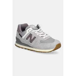 New Balance sneakers din piele intoarsă 574 femei, culoarea violet, U574YGD imagine