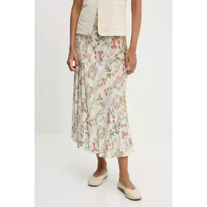 Answear Lab fustă culoarea bej, midi, evazati imagine