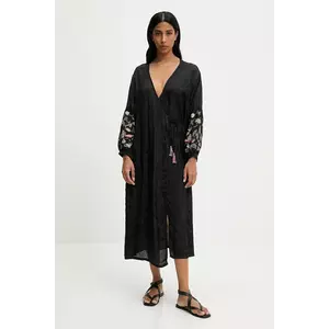 Answear Lab rochie culoarea negru, midi, dreaptă imagine