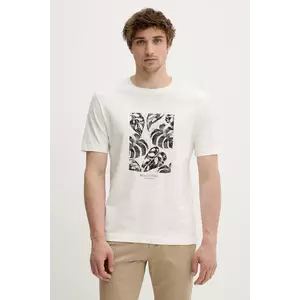 Marc O'Polo tricou culoarea bej, cu imprimeu, 524201251246 imagine