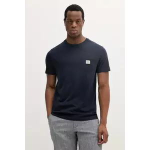 Gant tricou din bumbac culoarea albastru marin, cu imprimeu, 2003306 imagine