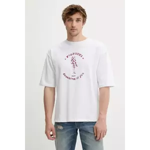 Fiorucci tricou din bumbac White Dreaming of You Print Relaxed Fit T-Shirt culoarea alb, cu imprimeu, M02SMTSH101CJ01WH03 imagine