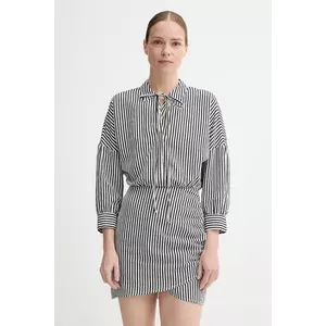 Sessun rochie culoarea negru, mini, dreaptă, 25205024 imagine