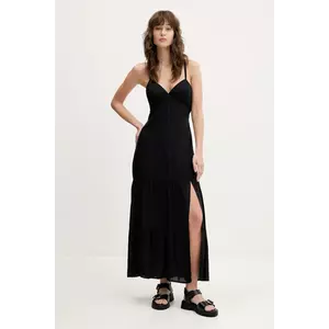 Hollister Co. rochie culoarea negru, midi, evazată, KI359-5037 imagine