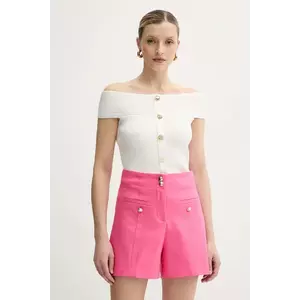 Morgan bluză MDONA culoarea bej, neted, MDONA imagine