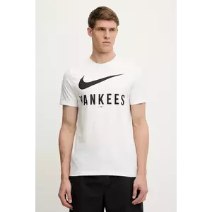 Nike tricou din bumbac New York Yankees culoarea alb, cu imprimeu, N199-10A-NK-PA7 imagine