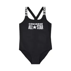 Converse costum de baie dintr-o bucată pentru copii culoarea negru, 3CD456 imagine