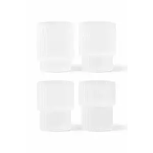 ferm LIVING pahar 4-pack culoarea alb imagine