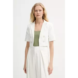 Morgan sacou culoarea alb, desfacut, uni, VTIVI.F imagine