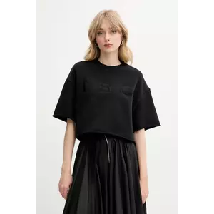 IRO tricou din bumbac culoarea negru, WF14OLINDA imagine