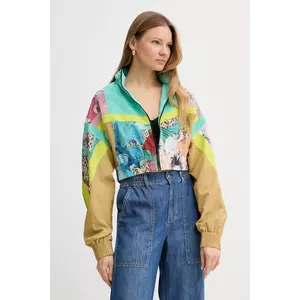 Just Cavalli geacă culoarea turcoaz, de tranzitie, 78PAS415 CQDS2 imagine