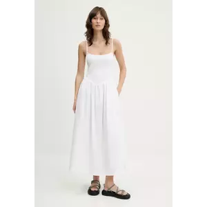 Abercrombie & Fitch rochie culoarea alb, maxi, evazată, KI159-5842 imagine