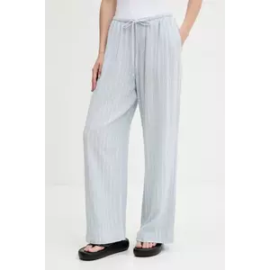 Abercrombie & Fitch pantaloni din in lat, high waist, KI156-5205 imagine