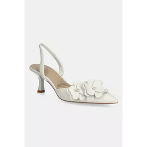 Aldo stilettos de piele LEILANIA culoarea bej, pe toc jos, cu toc deschis, 13966836 imagine