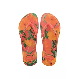 Havaianas șlapi copii SLIM TROPICAL culoarea roz, 4122111 imagine