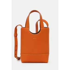 Bally poseta de piele culoarea portocaliu, WAE069 imagine