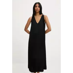 Answear Lab rochie culoarea negru, midi, dreaptă imagine