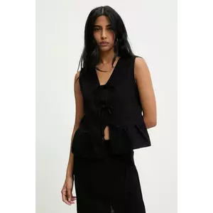 Answear Lab bluza din bumbac culoarea negru, neted imagine