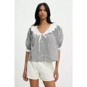 Answear Lab bluza din bumbac culoarea negru, modelator imagine