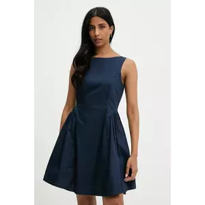 Answear Lab rochie culoarea bleumarin, mini, evazată imagine