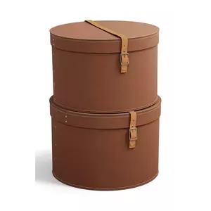 Bigso Box of Sweden set de cutii de depozitare 2-pack culoarea maro imagine