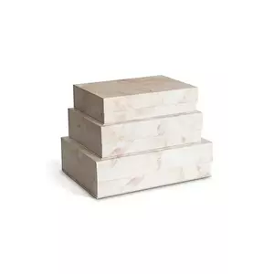 Bigso Box of Sweden set de cutii de depozitare 3-pack culoarea bej imagine