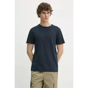 Superdry tricou din bumbac culoarea bleumain, neted, M1012226A-98T imagine