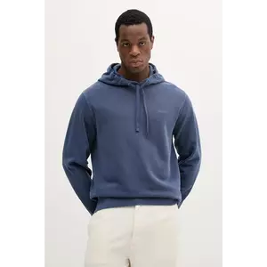 Gant hanorac de bumbac culoarea bleumain, cu glugă, neted, 2067035 imagine