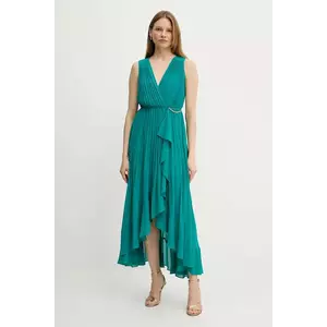 Morgan rochie ROSYTA culoarea verde, maxi, evazată, ROSYTA imagine