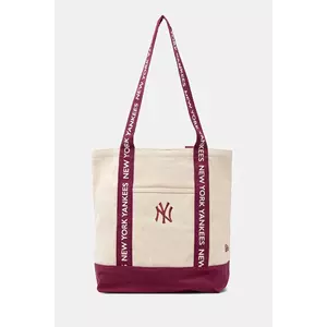 New Era geantă culoarea bej, 60595128 imagine