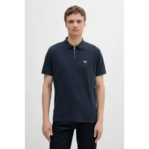 Barbour polo de bumbac Hingham Polo Shirt culoarea bleumain, neted, MML1458 imagine