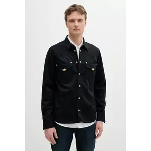 Versace Jeans Couture cămașă din bumbac culoarea negru, regular, 78GAL250 CDWRB imagine