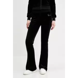 Karl Kani pantaloni de trening din velur culoarea negru, cu imprimeu, 61040069 imagine