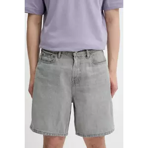 Abercrombie & Fitch pantaloni scurți jeans culoarea gri, KI128-5099 imagine