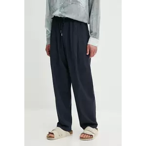 IRO pantaloni de lână culoarea bleumain, drept, MP23URSIN imagine