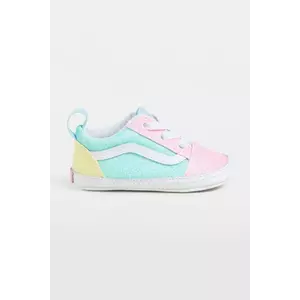Vans pantofi pentru bebelusi Old Skool Crib culoarea turcoaz, VN000CS5ZQP1 imagine