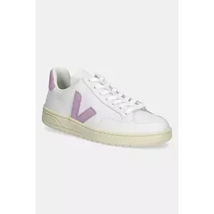 Veja sneakers din piele V-12 femei, culoarea alb, XD0220494A imagine