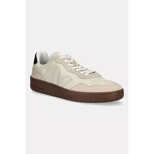 Veja sneakers din piele V-90 ZZ barbati, culoarea bej, VZ2020751B imagine