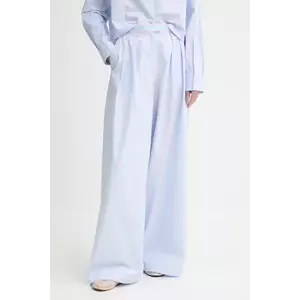 Won Hundred pantaloni de bumbac lat, high waist, 3490-14268 imagine