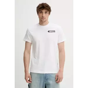 G-Star tricou din bumbac culoarea alb, cu imprimeu, D26047-C336 imagine