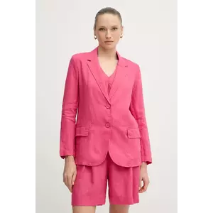 United Colors of Benetton sacou de in culoarea verde, un singur rand de nasturi, neted imagine