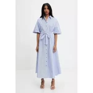 Answear Lab rochie culoarea verde, maxi, evazată imagine