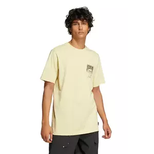 adidas Originals tricou din bumbac Trefoil Series Fashion Elevated bărbați, culoarea galben, cu imprimeu, JP0197 imagine