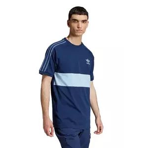 adidas Originals tricou din bumbac 3-Stripes Panel bărbați, culoarea bleumarin, cu imprimeu, JD4276 imagine