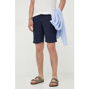 United Colors of Benetton pantaloni scurti din in culoarea albastru marin imagine