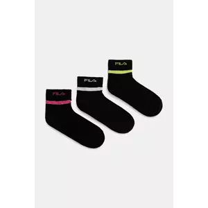Fila șosete copii 3-pack culoarea negru, F2112 imagine
